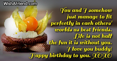 Best Friend Birthday Sayings