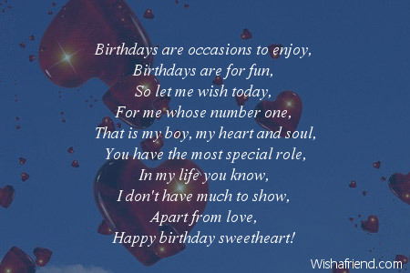 Boyfriend Birthday Poems - Page 2