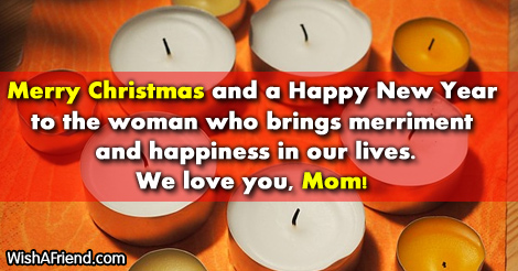 Christmas messages for Mom