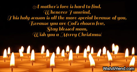 Christmas messages for Mom