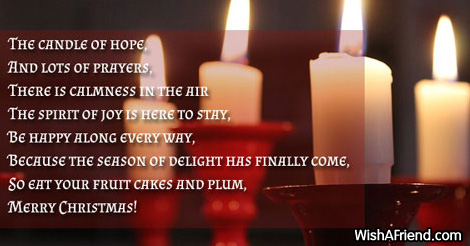 The ray of hope, Christmas Poem