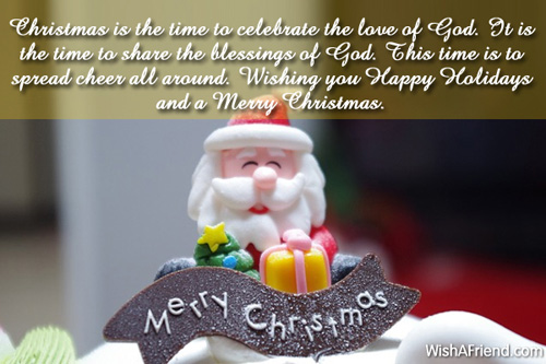 Christmas is the time to celebrate, Christmas Blessings