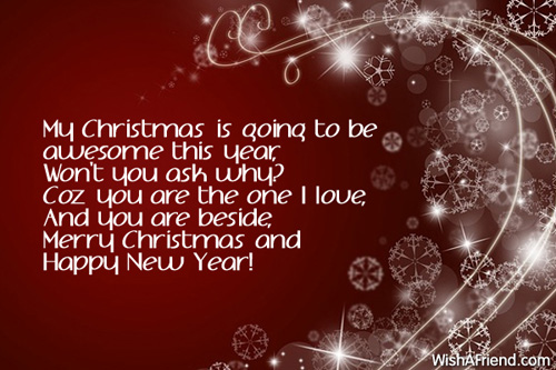 My Christmas is going to be, Christmas Message for Girlfriend