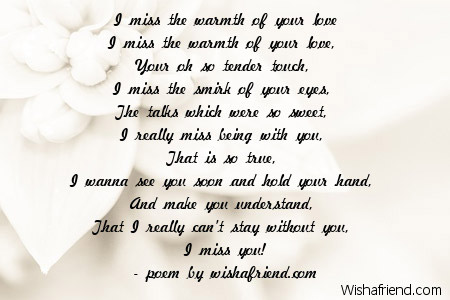 Thinking of you poem for girlfriend