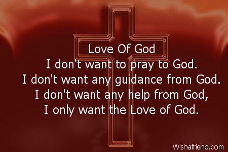 Love Of God, Poem For God