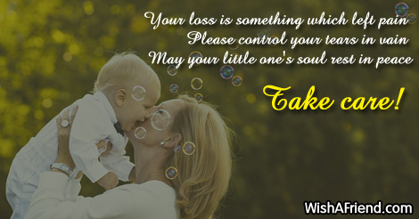 loss sympathy messages child message something left which wishafriend