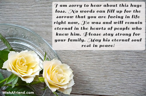 22197 sympathy messages for loss of father