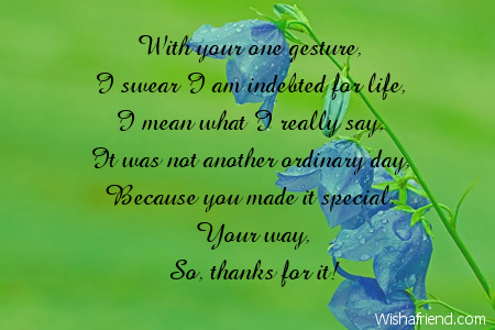 Words Of Thanks